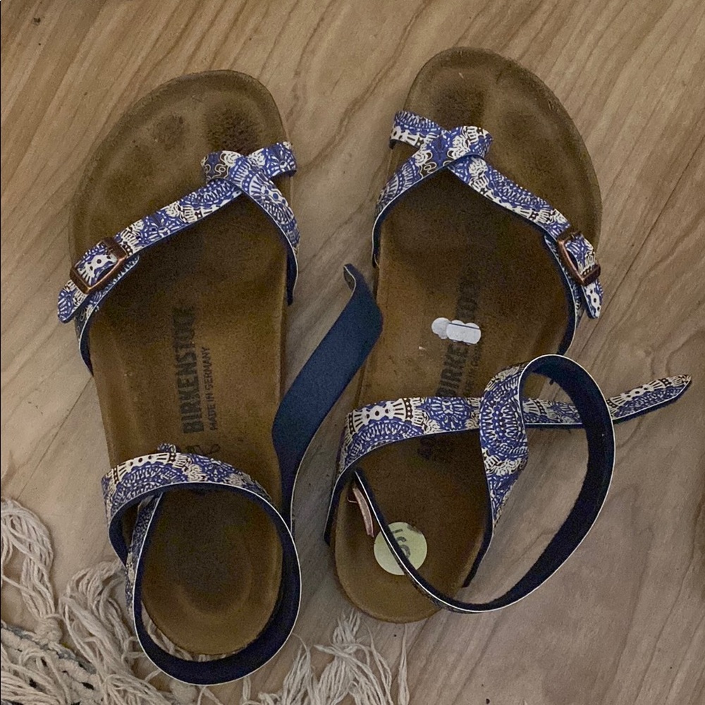 Birkenstock Sandals with Adjustable Buckles and Contoured Footbed